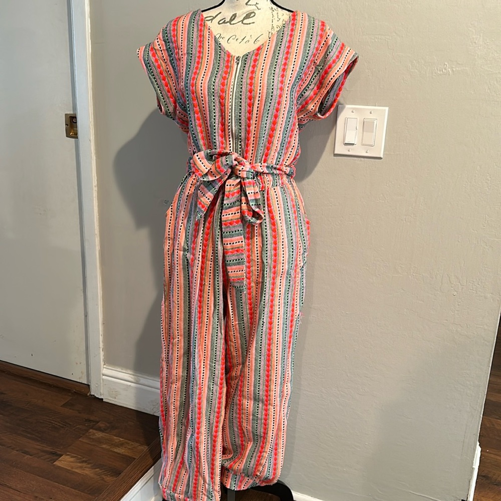 EUC Anthropologie Porridge open back Utility Jumpsuit M